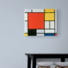 Mondriaan, Composition en Rouge, Jaune, Bleu, et Noir (1921)