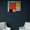 Mondriaan, Composition en Rouge, Jaune, Bleu, et Noir (1921)