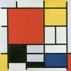 Mondriaan, Composition en Rouge, Jaune, Bleu, et Noir (1921)