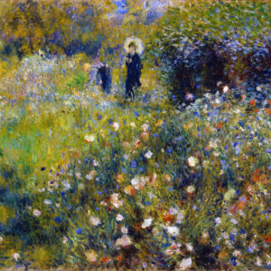 Renoir, Femme avec Parasol dans un Jardin (1875)
