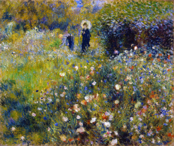 Renoir, Femme avec Parasol dans un Jardin (1875)