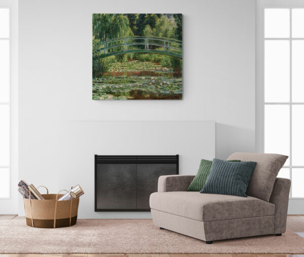 Monet, The Japanese Footbridge and the Water Lily Pool, Giverny (1899) - Image 4