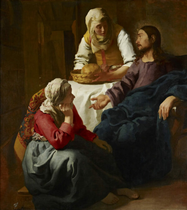 Vermeer, Christ in the house of Martha and Mary (1656)