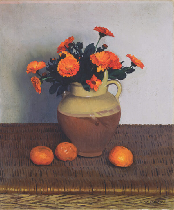 F. Vallotton, Marigolds and Tangerines (1924)