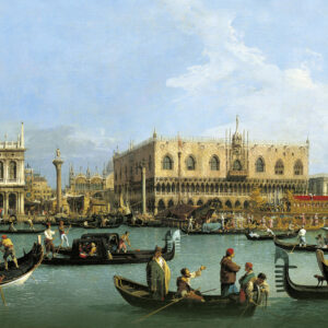 Canaletto, The Return of the Bucintoro at the Mole on Ascension Day (1734) 76,8x125,5 R