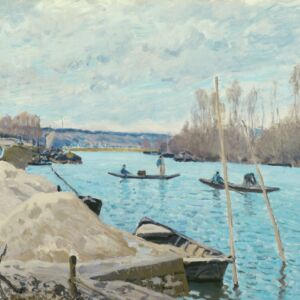 Alfred Sisley, The Seine at Port Marly, Piles of Sand (1933)