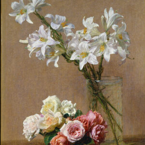 Henri Fantin-Latour, Roses and Lilies