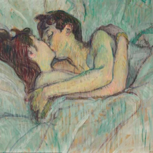 Toulouse-Lautrec, Au Lit, Um baiser (1893)
