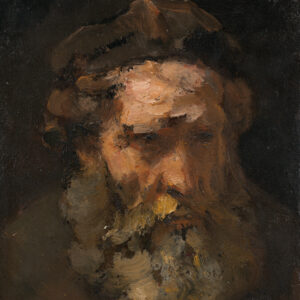 Rembrandt, Head of Saint Matthew (1660)
